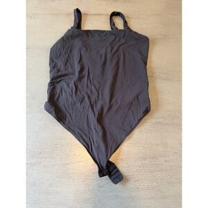 black SUUKEES bodysuit tank top shirt size XL